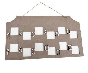 Placuta blank cu 12 rame 