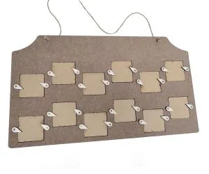 Placuta blank cu 12 rame 